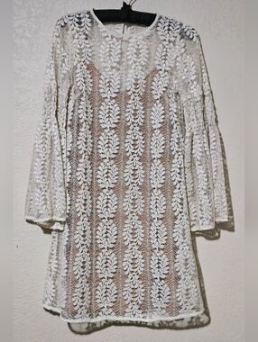 NWOT Michael Kors Lace Ivory Dress Extra Small